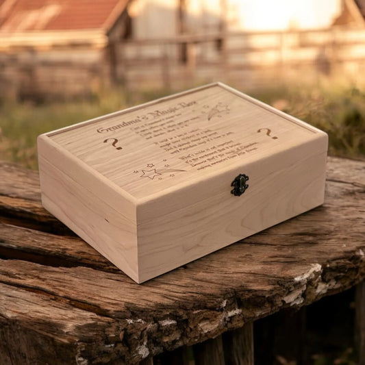 Grandma's Magic Box Personalized Gift for Grandma First Time Grandma Gift Custom Grandma Keepsake Box Gift for Grandma to Be Memory Box - The Designcraft Studio