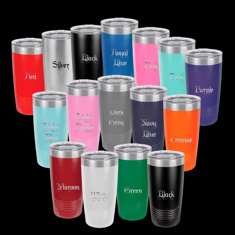 The Designcraft Studio Mugs Proud Army Wife Tumbler Travel Mug, Stainless Steel, Powder Coated Tumbler, Polar Camel, Engraved Coffee Mug, Personalized Tumbler