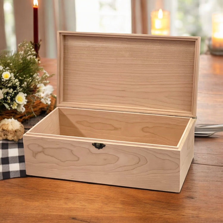 Unfinished Wooden Boxes-Handmade in USA-Free Shipping – The Designcraft  Studio