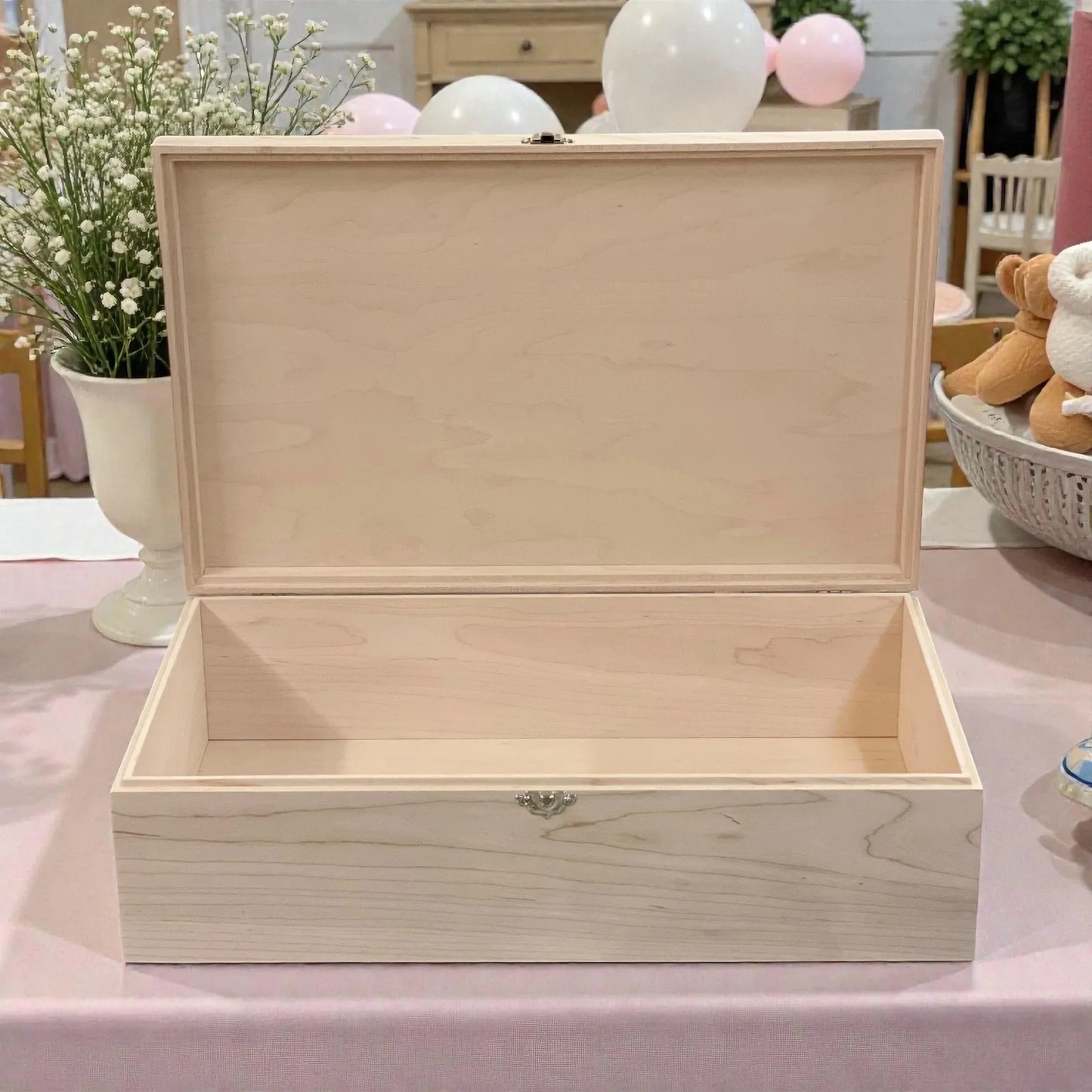 Personalized Baby Memory Box - Handcrafted Wooden Keepsake Gift - All Natural Birth Stats Box - Made in Tennessee - The Designcraft Studio