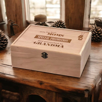 First Time Grandma Gift Grandma Keepsake Box Personalized Gift for Grandma Custom Gift for Grandma to Be Memory Box New Grandma Gift Box - The Designcraft Studio