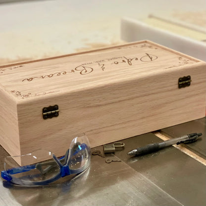 Personalized Wine Box Wedding Wooden Custom Wine Holder Engraved Wine Bottle Gift Box Engagement Wedding Gift for Couple Unity Ceremony - The Designcraft Studio