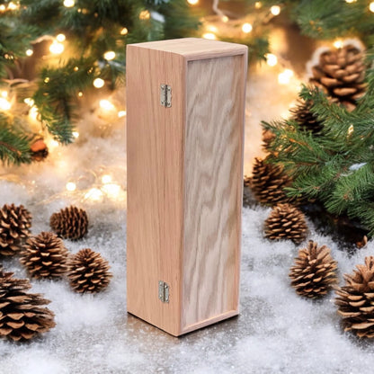 Personalized Wooden Wine Box for Wedding, Anniversary & Engagement Gifts | Custom Engraving - The Designcraft Studio