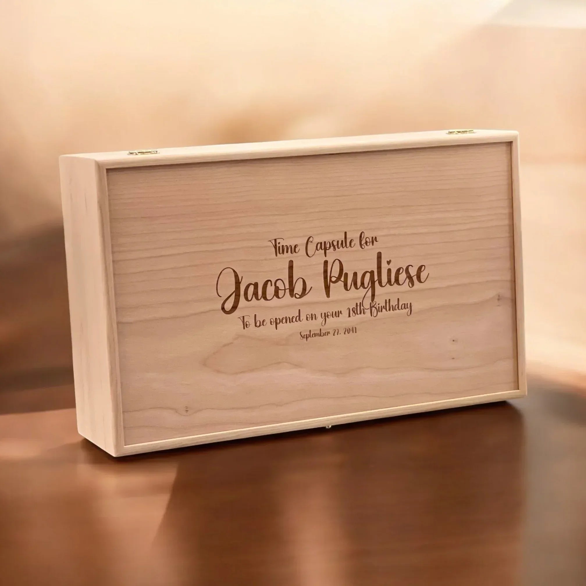 Personalized Time Capsule Keepsake Box Time Capsule First Birthday Box ...