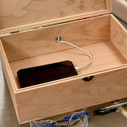 Phone Lock Box Large Unplug Box Lockable Phone Box Cell Phone Lock Box for Classroom Box That Locks Phone Timed Lock Box Laser Engraved - The Designcraft Studio