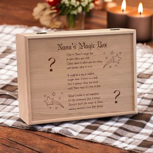 Nana's Magic Box Personalized Gift for Grandma First Time Grandma Gift Custom Grandma Keepsake Box Gift for Grandma to Be Memory Box