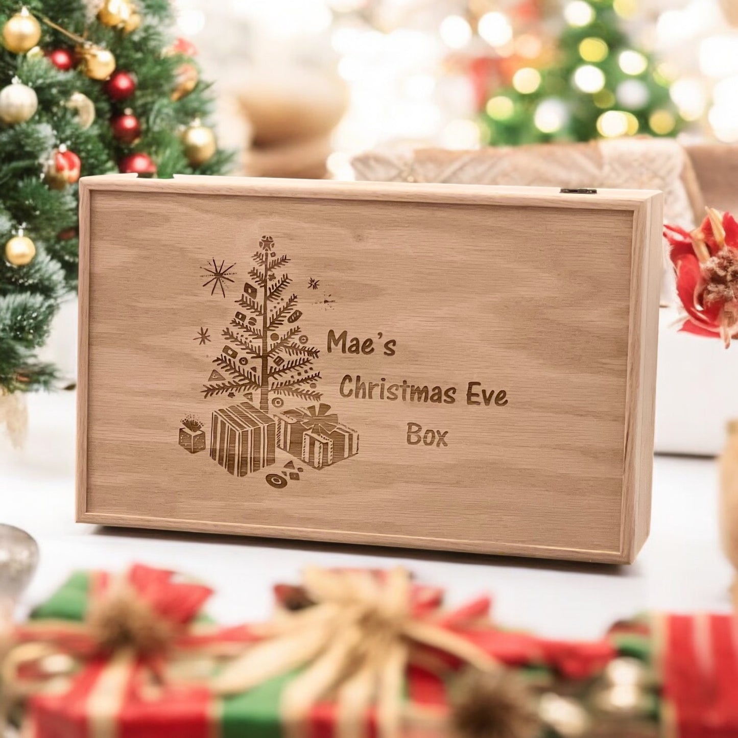 Christmas Eve Box- Personalised Wooden Christmas Eve Boxes for Children