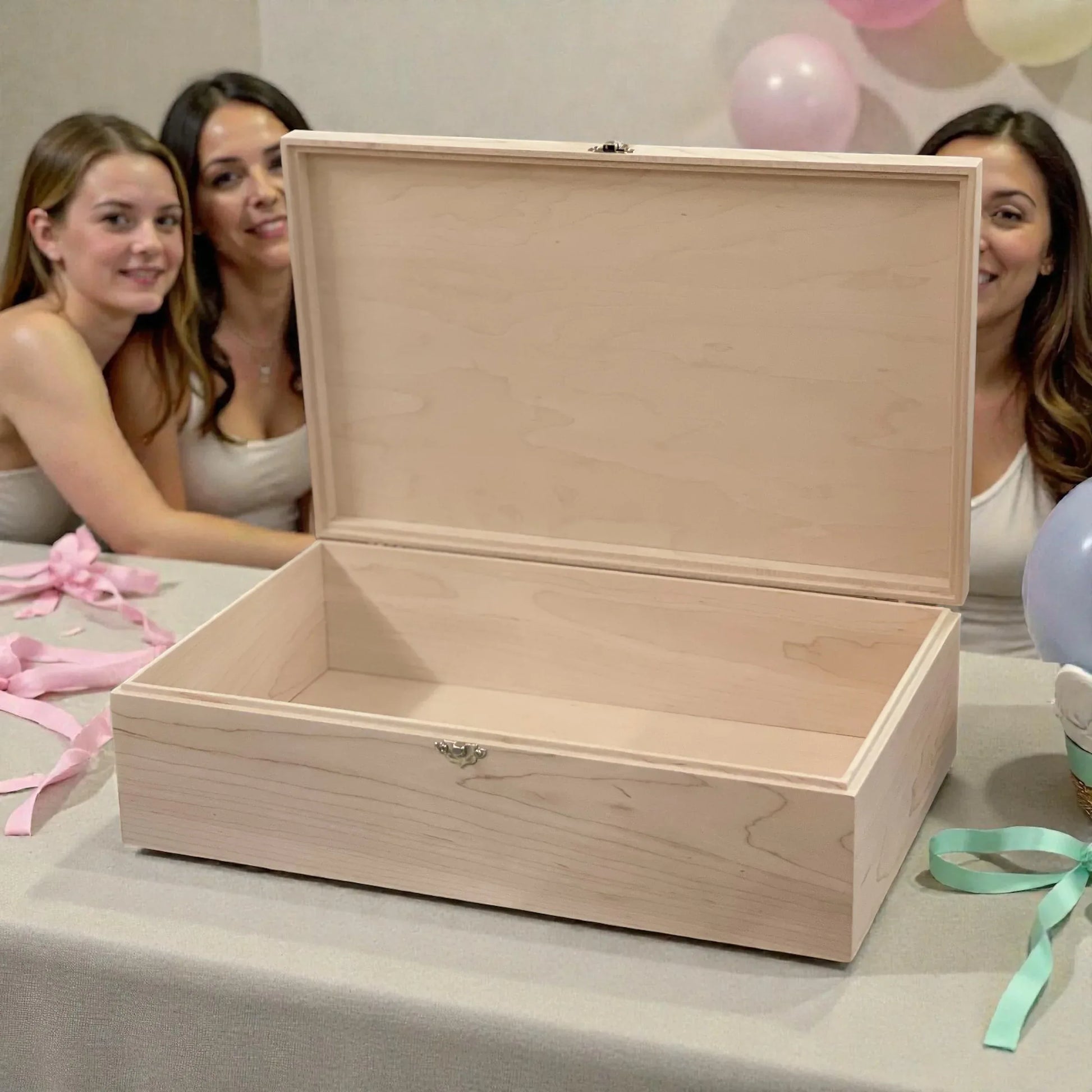 Personalized Baby Memory Box - Handcrafted Wooden Keepsake Gift - All Natural Birth Stats Box - Made in Tennessee - The Designcraft Studio