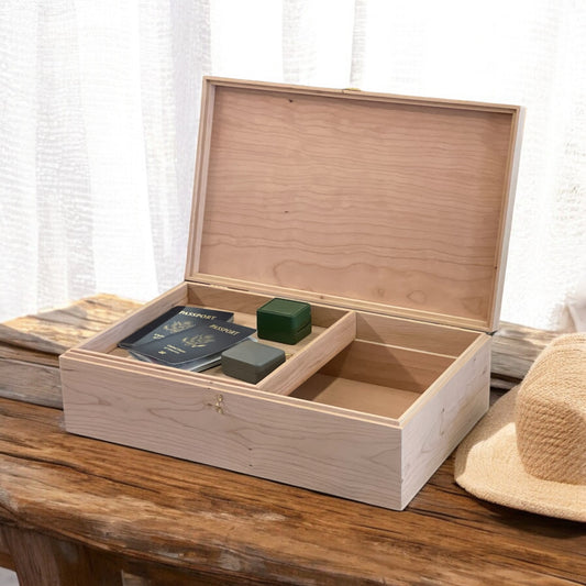 Mens Valet Box Personalized Anniversary Gifts for Him Engraved Wood Jewelry Box Nightstand Organizer for Men Fathers Day Gift Custom Engrave