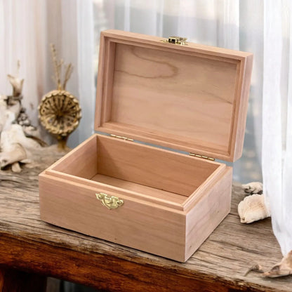 Small Wood Box Unfinished Small Wood Box with Lid Mini Keepsake Box Jewelry Box Small Trinket Box Personalized Gift Box Small Jewelry Box - The Designcraft Studio