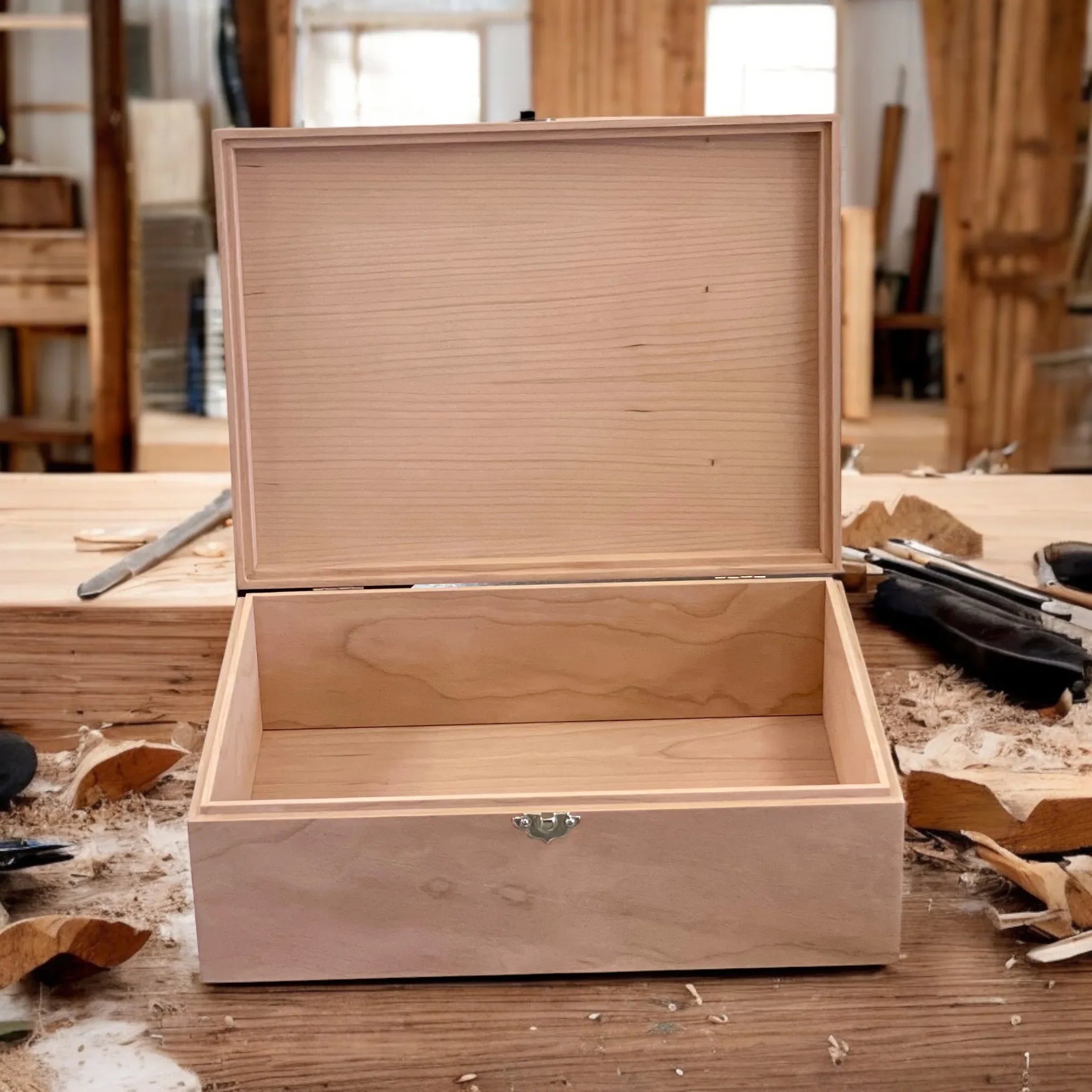 Small Wooden Keepsake Box With Lock - Engraved Friendship Gift Box For Jewelry, Memories, Gifts (3x3x2.8 Inches)