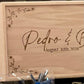 Personalized Wine Box Wedding Wooden Custom Wine Holder Engraved Wine Bottle Gift Box Engagement Wedding Gift for Couple Unity Ceremony