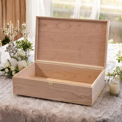 Wedding Card Box Bridal Card Box Wedding Keepsake Box Wedding Box Wedding Gift Box Wedding Money Box Wooden Card Box Custom Laser Engraved - The Designcraft Studio