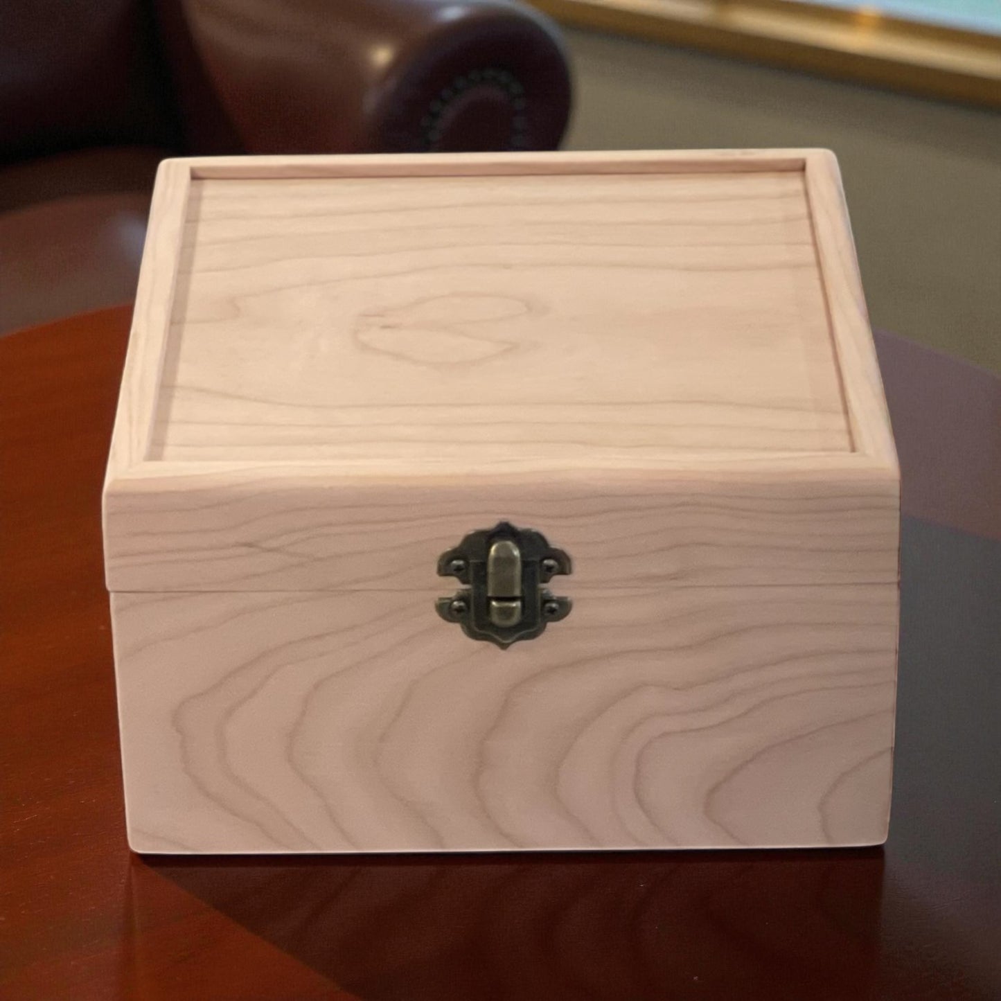 Custom Wooden Tea Box | Gift for Tea Lovers | Custom Engraved Tea Storage Chest | 4-Compartment Tea Organizer