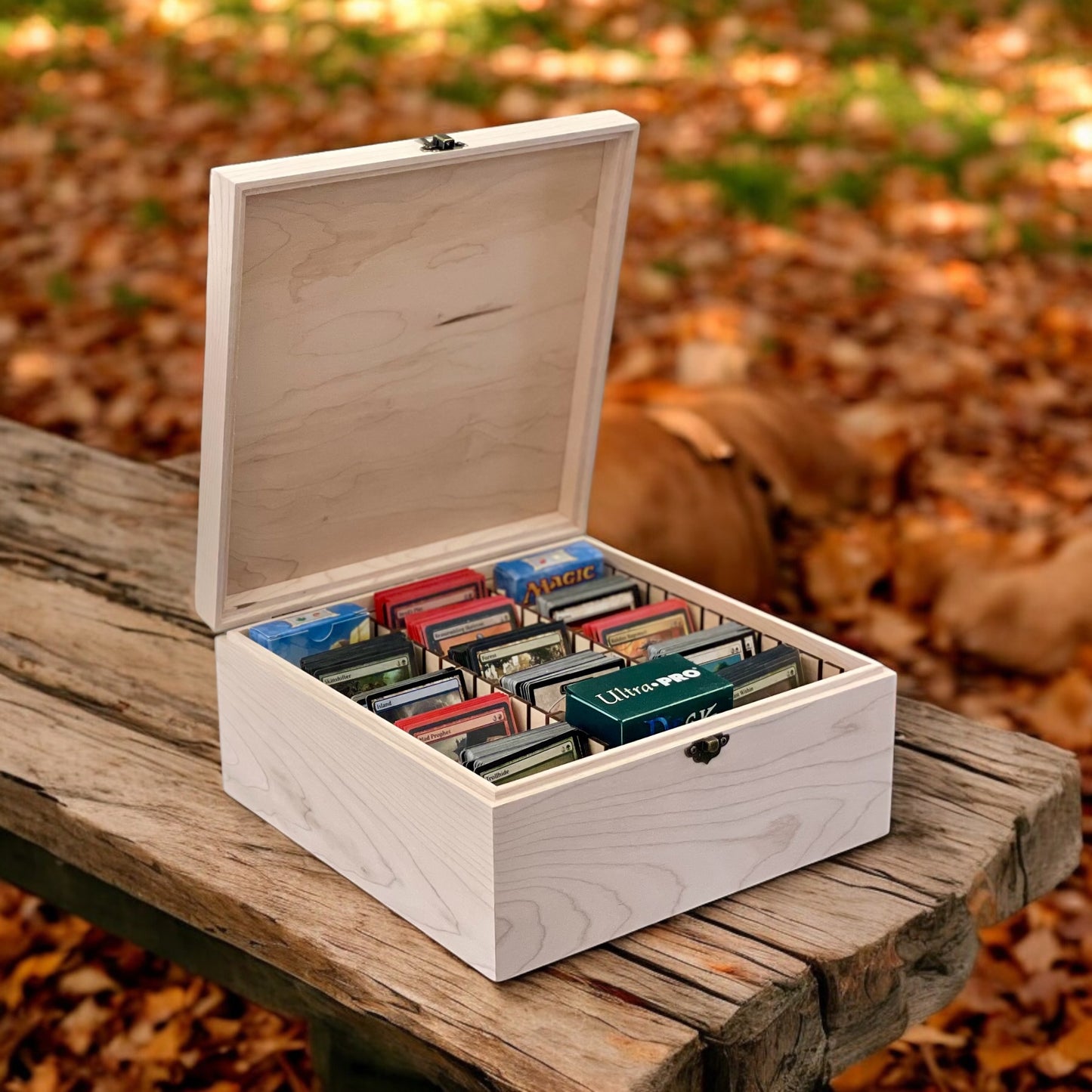 Commander Deck Box Trading Card Storage Box MTG Deck Box Card Organizer TCG Deck Box Baseball Card Storage Gift for Him Football Card Box