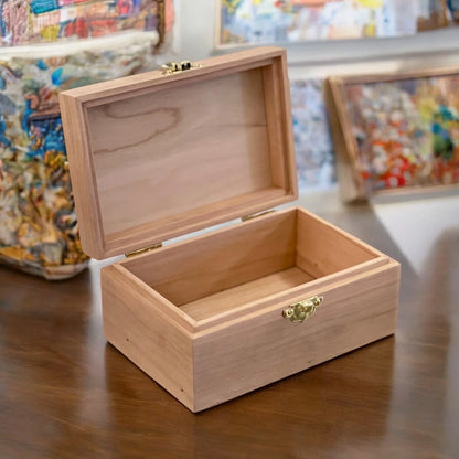 Small Wood Box Unfinished Small Wood Box with Lid Mini Keepsake Box Jewelry Box Small Trinket Box Personalized Gift Box Small Jewelry Box - The Designcraft Studio