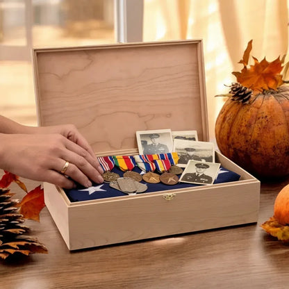 Personalized Time Capsule Keepsake Box Time Capsule First Birthday Box Custom Baby's Keepsake Box First Birthday Memory Box Custom Engraved - The Designcraft Studio