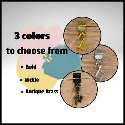 Lock hardware option for the large wooden box