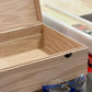Extra Large Unfinished Wood Box with Lid & Tray | Engravable Wooden Box | Personalized | Handcrafted Wood Storage Box | (Box Shown in Oak)