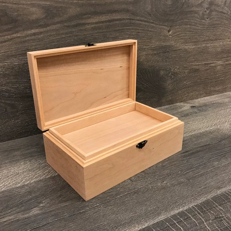 2 Pack Unfinished Wooden Wine Boxes with Handles for DIY Crafts, Gifts,  Birthday and Housewarming Parties, Customizable with Paint, Engravings, and  Imprints (14x4 in) - Walmart.com