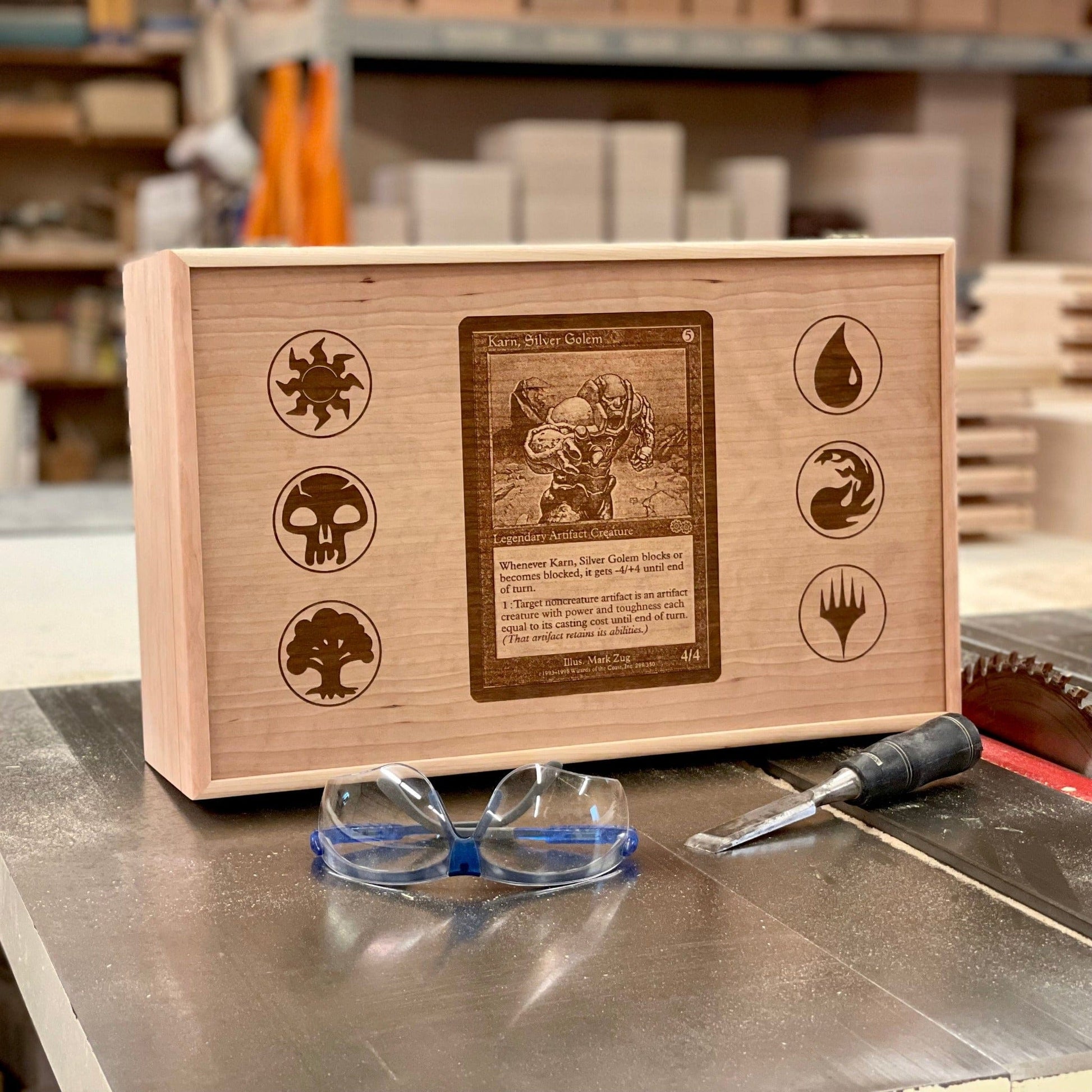 Custom Wood Card Deck Box, The Designcraft Studio