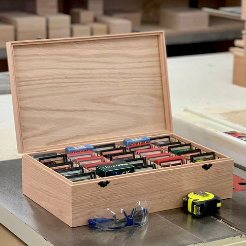Trading Card Deck Box | The Designcraft Studio | 5 Row Box | 16 1/2 x 10 1/4 x 4 3/4