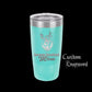 The Designcraft Studio German Shepherd Mom Travel Mug, Stainless Steel, Powder Coated Tumbler, Polar Camel, Engraved, Coffee Mug, Mom Gift