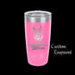 The Designcraft Studio German Shepherd Mom Travel Mug, Stainless Steel, Powder Coated Tumbler, Polar Camel, Engraved, Coffee Mug, Mom Gift