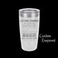 The Designcraft Studio Hold My Beer And Watch This Travel Mug, Stainless Steel, Powder Coated Tumbler, Polar Camel, Engraved, Coffee Mug, Fun Gift