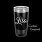 The Designcraft Studio Hold My Halo I'm About To Do Unto Others Travel Mug, Stainless Steel, Powder Coated Tumbler, Polar Camel, Engraved, Coffee Mug, Fun Gift
