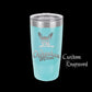 The Designcraft Studio Home & Garden Chihuahua Mom Travel Mug, Stainless Steel, Powder Coated Tumbler, Polar Camel, Engraved, Coffee Mug, Mom Gift