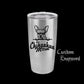 The Designcraft Studio Home & Garden Chihuahua Mom Travel Mug, Stainless Steel, Powder Coated Tumbler, Polar Camel, Engraved, Coffee Mug, Mom Gift