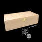 The Designcraft Studio Memory Boxes Personalized Keepsake Box 13 3/4 x 7 1/4 x 4, Handmade Wood Storage Box, Custom Engraved Memory Box, Unfinished Wooden Box