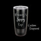 The Designcraft Studio Mugs Black Mommy's Sippy Cup Travel Mug, Stainless Steel, Powder Coated Tumbler, Polar Camel, Engraved, Coffee Mug, Mom Gift