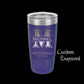 The Designcraft Studio Mugs Purple Personalized Tumbler Travel Mug, Stainless Steel, Powder Coated Tumbler, Polar Camel, Coffee Mug, Groomsman Gift, Custom Engraved Monogram