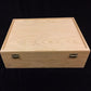 The Designcraft Studio Tea Boxes Wooden Tea Box with Hinges & Latch-12 3/8 x 9 1/2 x 3 3/4-unfinished wood box-ready to finish-engravable wood box-12 compartments