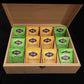 The Designcraft Studio Tea Boxes Wooden Tea Box with Hinges & Latch-12 3/8 x 9 1/2 x 3 3/4-unfinished wood box-ready to finish-engravable wood box-12 compartments
