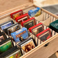The Designcraft Studio Unfinished Wooden Deck Box with Adjustable Dividers to Protect and Organize Your Favorite Cards