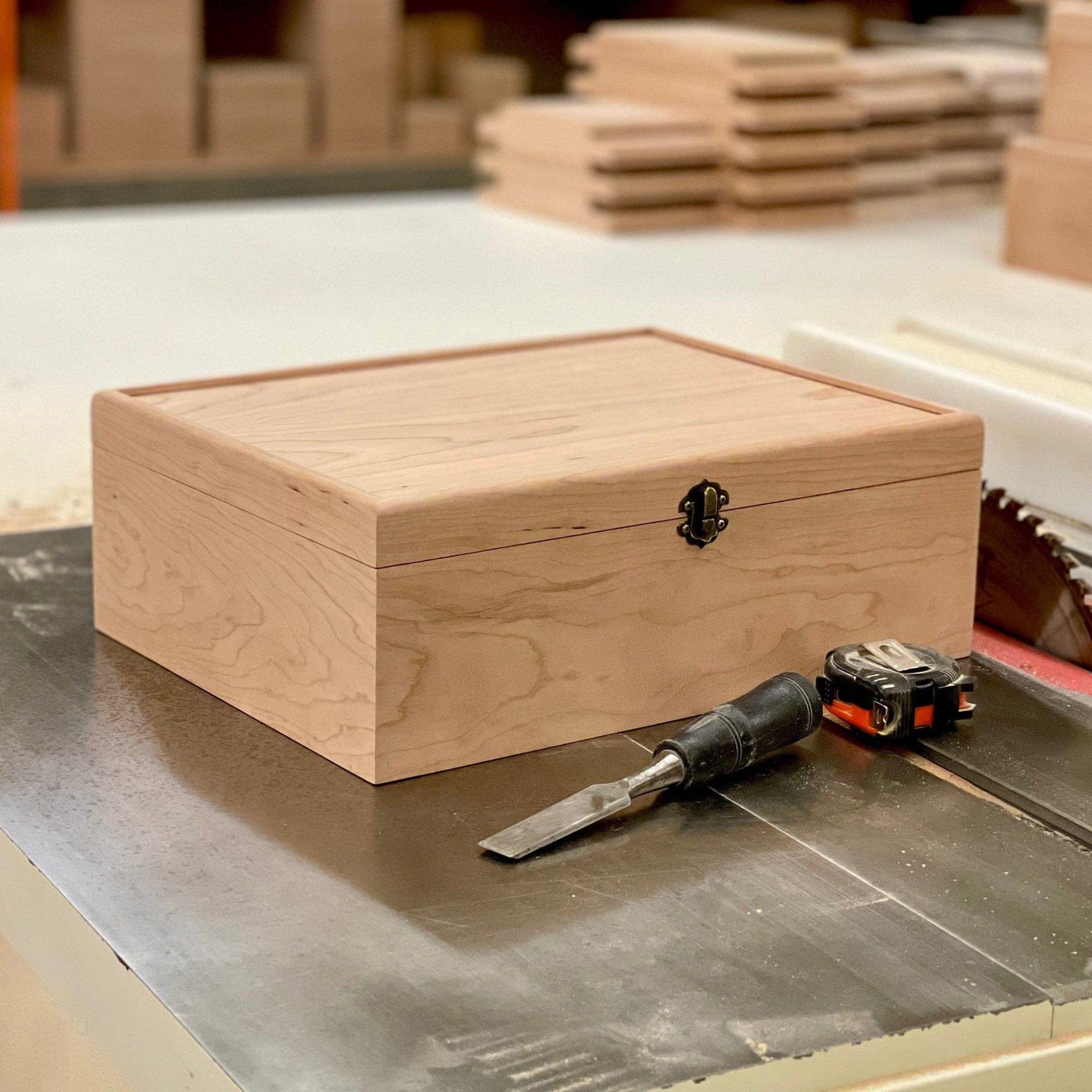 The Designcraft Studio Unfinished Wooden Deck Box with Adjustable Dividers to Protect and Organize Your Favorite Cards