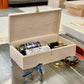 The Designcraft Studio Wedding Boxes Engraved Wooden Wine Box with Lid-Wedding Gift-Engagement-Handmade-Gifts-Memory Box-Keepsake Box-Personalized-Couple Anniversary Gift