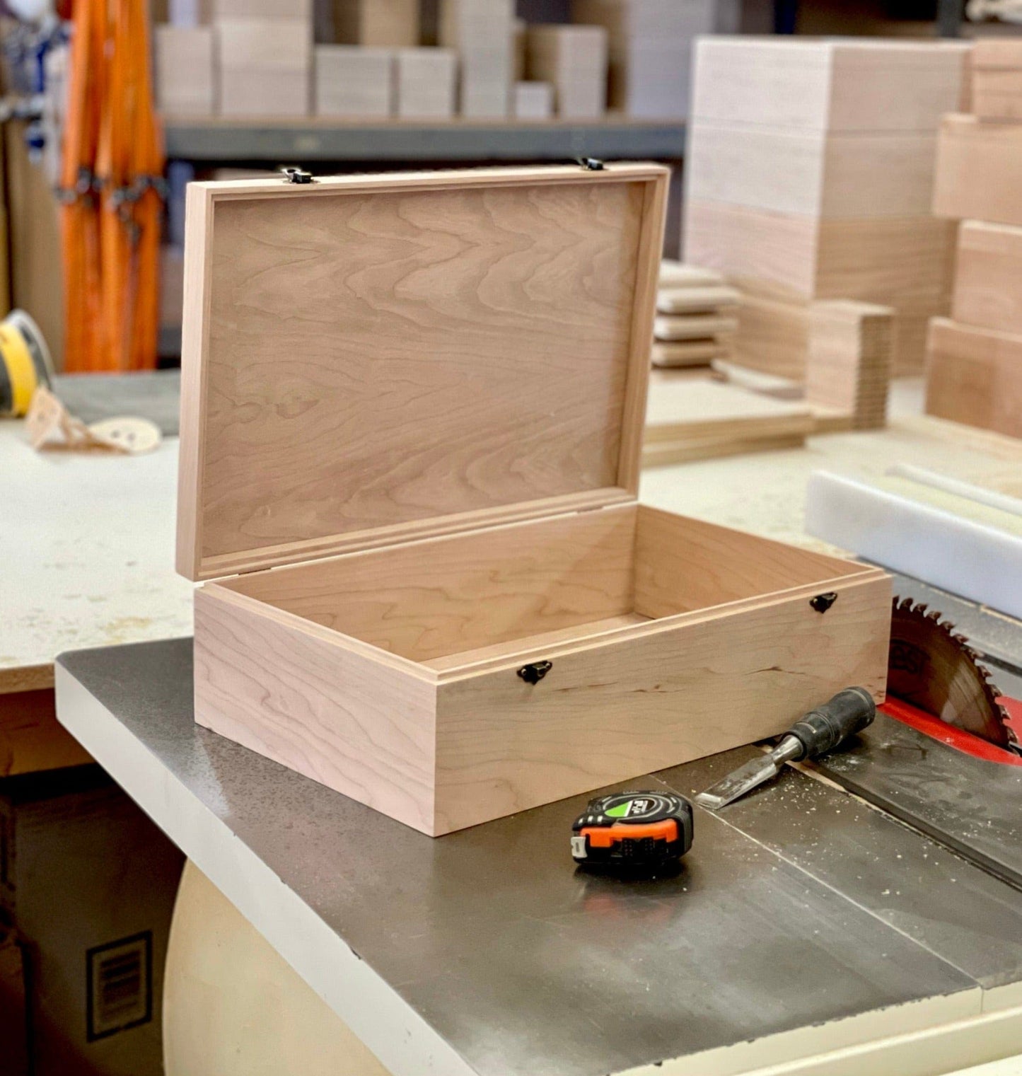 extra large wood box  cherry box